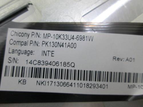 Acer Aspire E1-532 15.6`  Laptop Palmrest, Keyboard With TouchPad AP0VR000781